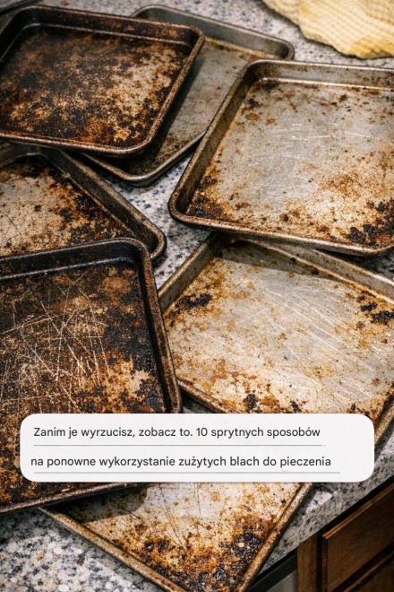 Zanim je wyrzucisz, zobacz to. 10 sprytnych sposobów na ponowne wykorzystanie zużytych blach do pieczenia