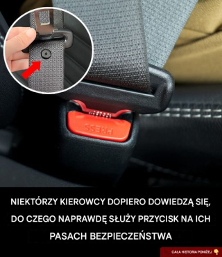 Do czego służy ten mały przycisk na pasie bezpieczeństwa? Mało znane zastosowanie.