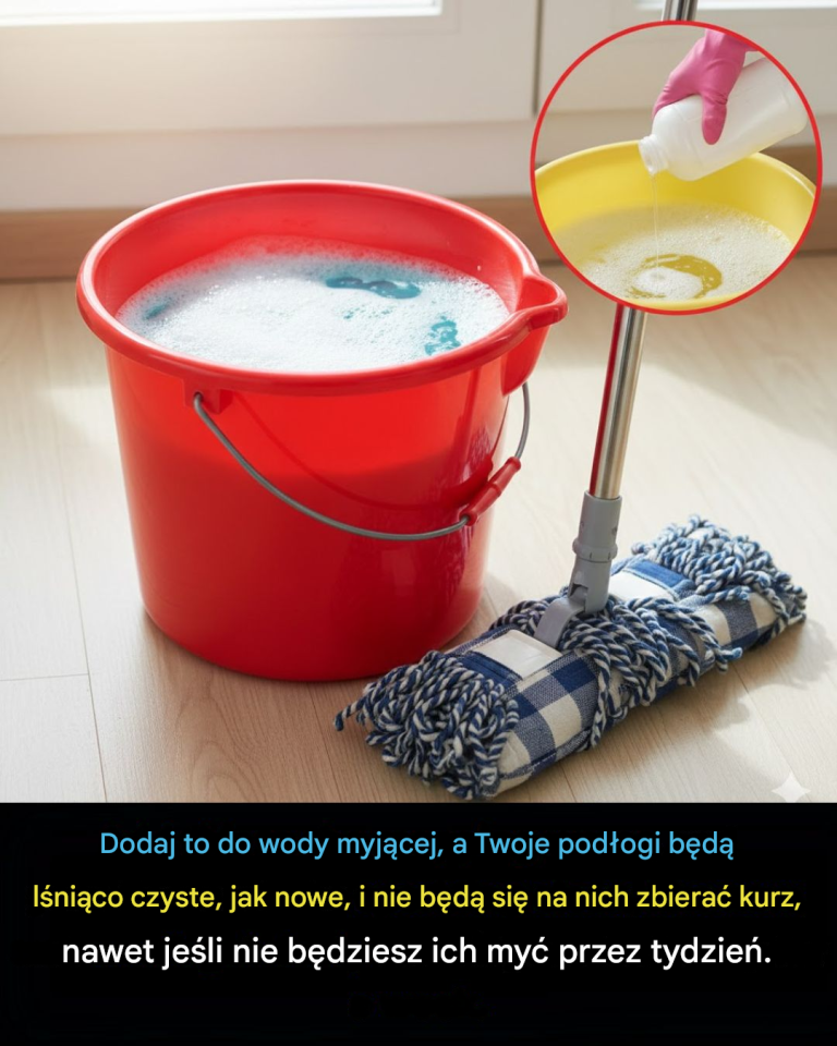 Dodaj to do wody myjącej, a Twoje podłogi będą lśniąco czyste, jak nowe, i nie będą się na nich zbierać kurz, nawet jeśli nie będziesz ich myć przez tydzień.
