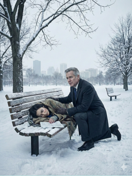 Zwolnił ją za pięć minut spóźnienia – ale kiedy znalazł ją śpiącą na ulicy z długiem szpitalnym swojej matki, wszystko się zmieniło