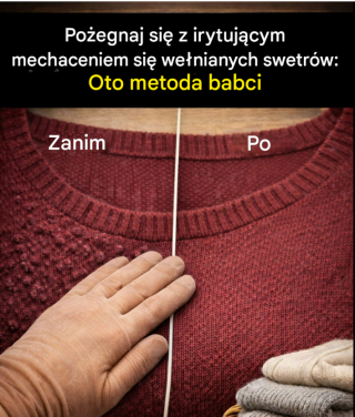 Niezawodna metoda na pozbycie się nieestetycznych małych plamek na wełnianych swetrach