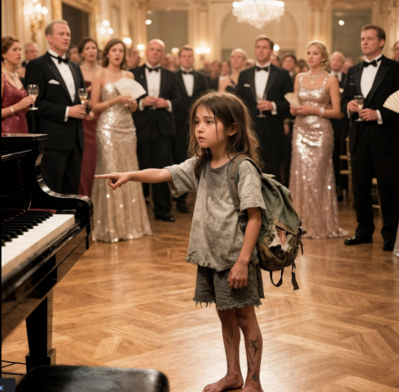 „Czy mogę zagrać za talerz jedzenia?” — Dzień, w którym głodna 12-letnia dziewczynka usiadła do pianina… i uciszyła całą salę pełną bogatych ludzi