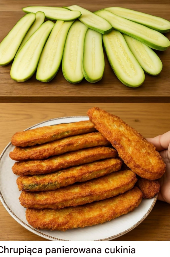 Chrupiąca panierowana cukinia