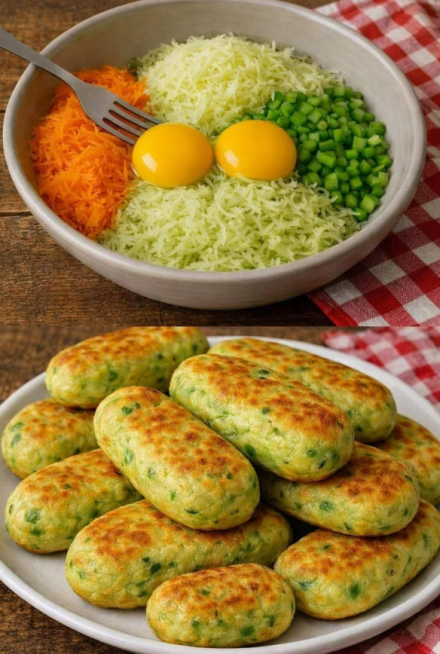 Kotleciki warzywne z serem