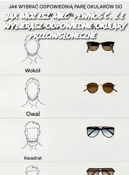Jak możesz mieć pewność, że wybierasz odpowiednie okulary przeciwsłoneczne?