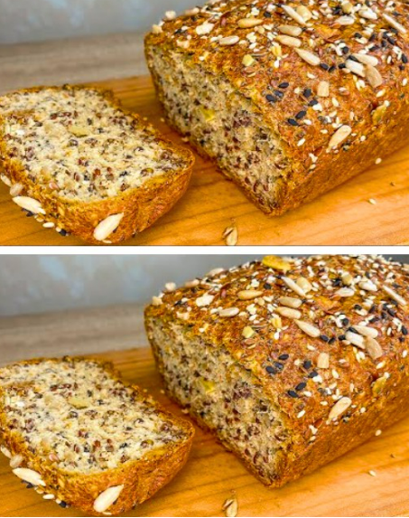Szybki chleb owsiany na śniadanie! Bez mąki, bez cukru, bez oleju, bez glutenu
