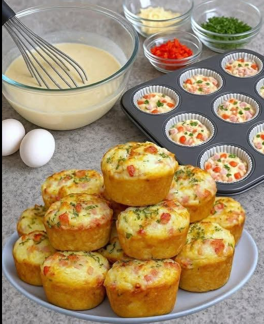 Przepis na pikantne muffinki warzywne z serem