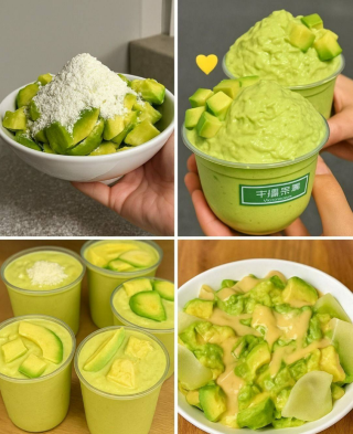 Słodki deser z awokado (wersja azjatycka)