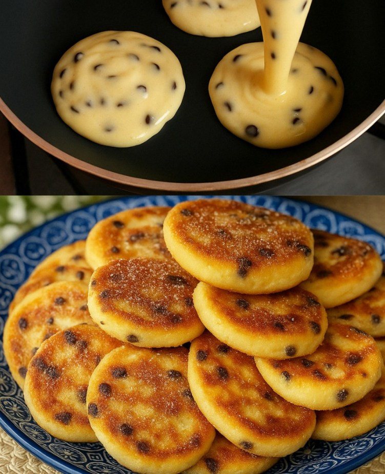 Przepis na naleśnik z jogurtem i kawałkami czekolady