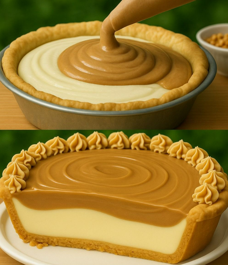 Ciasto z kremem orzechowym po amiszowsku (łatwe, kremowe, bez pieczenia)