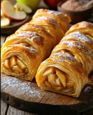 10-minutowe bułeczki z ciasta francuskiego z jabłkami