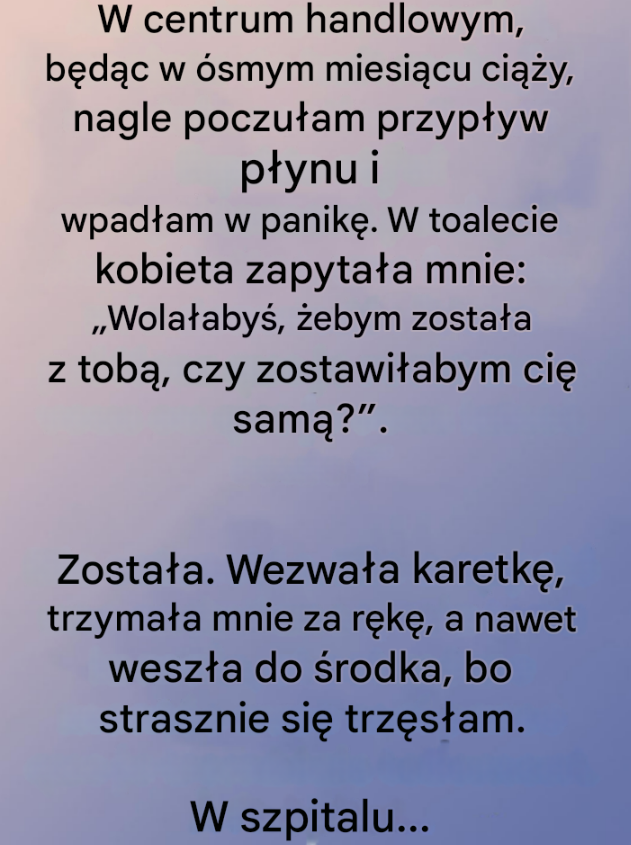 Kobieta, która została: niespodziewany akt życzliwości w centrum handlowym