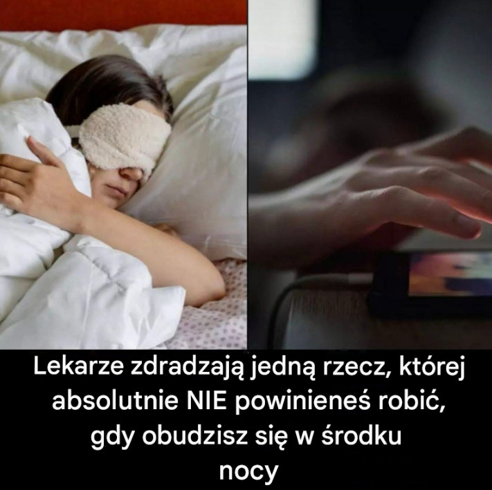 Lekarz ostrzega przed jedną rzeczą, jeśli budzisz się w nocy