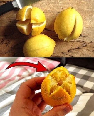 Pokrój cytrynę na cztery kawałki i umieść ją w swoim pokoju