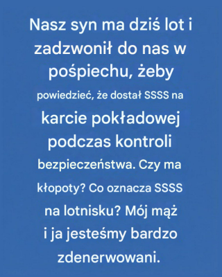 Ukryte znaczenie skrótu „SSSS” na karcie pokładowej