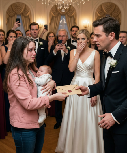 Sześć tygodni po tym, jak Mason wepchnął mnie i nasze nowonarodzone dziecko w śnieżną zamieć, wciąż słyszałam jego ostatnie słowa: „Będzie dobrze. Zawsze przetrwasz”. Teraz stałam z tyłu jego lśniącego wesela, moje dziecko spało przytulone do mojej piersi, a w dłoni paliła mi się zapieczętowana koperta.