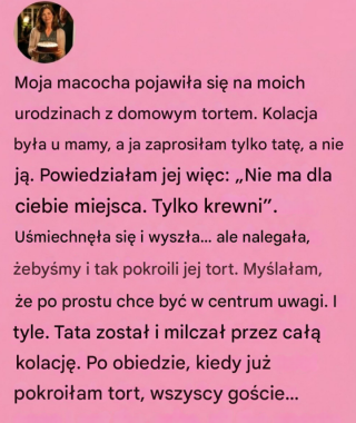 Prosty tort urodzinowy otworzył stare rany i pokazał mi, jak przebaczenie leczy rodzinę
