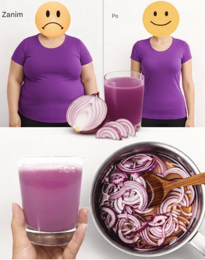 Niesamowity napój z fioletowej cebuli, który pomaga naturalnie spalać tłuszcz z brzucha