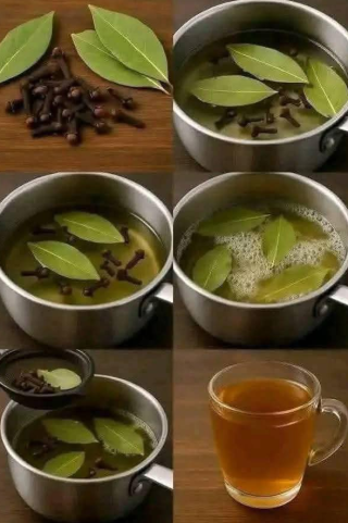 Herbata ziołowa z liści laurowych i goździków