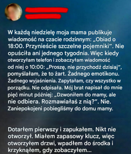 Prosty tekst, który ujawnił ukryte prawdy rodzinne