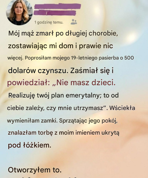 Po śmierci mojego męża bolesna rozmowa rodzinna ujawniła nieoczekiwane pocieszenie