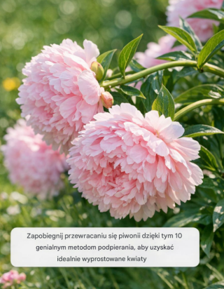 Zapobiegnij przewracaniu się piwonii dzięki tym 10 genialnym metodom podpierania, aby uzyskać idealnie wyprostowane kwiaty