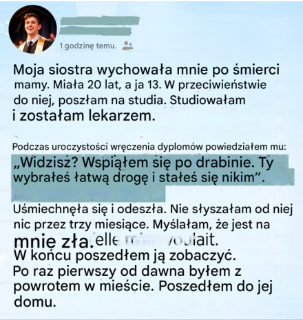 Podczas uroczystości ukończenia szkoły nazwałam moją siostrę nic nieznaczącą osobą — trzy miesiące później weszłam do jej pokoju i zamarłam.
