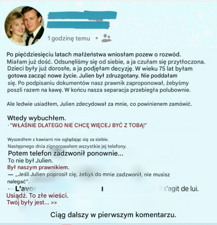 Złożyłam pozew o rozwód po 50 latach małżeństwa — a potem telefon od naszego prawnika zmienił wszystko