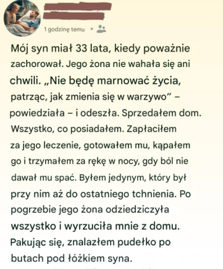 Odeszła, gdy mój syn umierał — sekret, który zostawił, zmienił wszystko