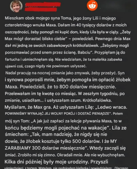 Mój wnuk potajemnie dał mi krótkofalówkę do pogawędek przed snem – to, co usłyszałem pewnej nocy, mną wstrząsnęło