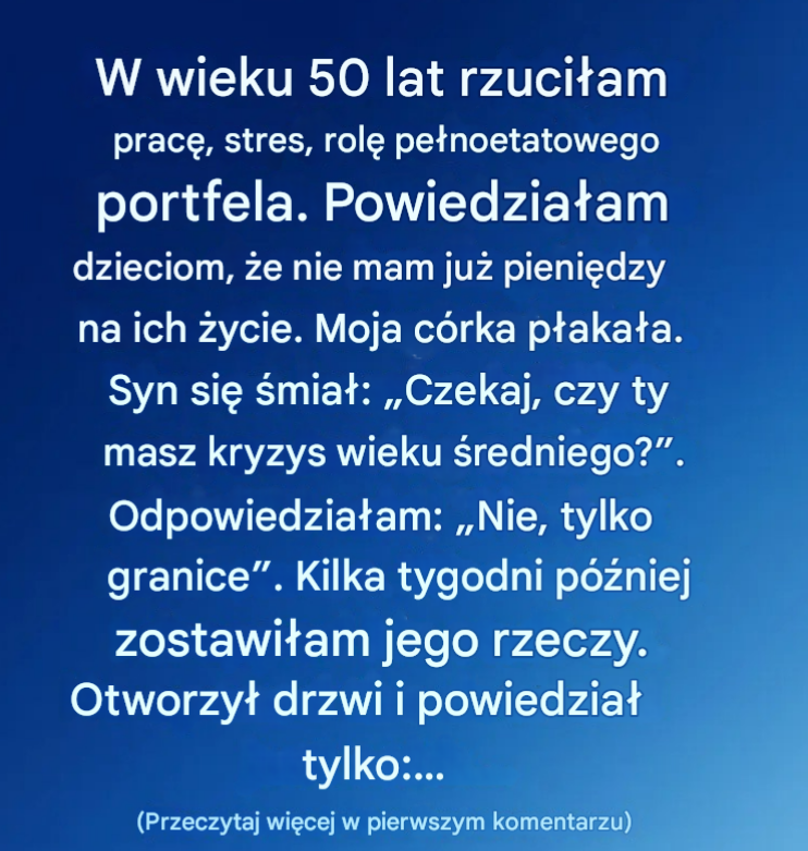 Dlaczego wyznaczanie granic zmieniło moje życie w wieku 50 lat