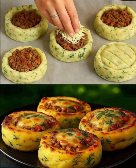 Wyniki wyszukiwania dla: Przepis na nadziewane gniazdka ziemniaczane Chrupiące na zewnątrz Serowe i pikantne w środku