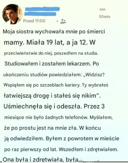Prawda o siostrzanym poświęceniu i przebaczeniu